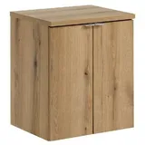 ROYAL24_MARKT Waschbeckenunterschrank - Nova Oak N - Mit Erhältlich in drei Größen 80, 60, 50 cm (Waschbeckenunterschrank, 2-St., Premium - Nova Oak N) Top – Zeitlos – Exklusiv. 50 cm