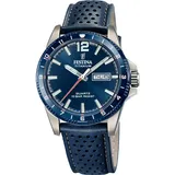 Festina Calendario Titanium Leder 43 mm F20699/2