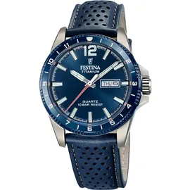 Festina Calendario Titanium Leder 43 mm F20699/2