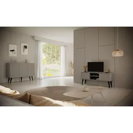 petits-meubles Sideboard 120 x 95,5 x 40 cm Grau