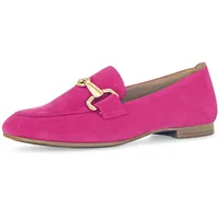 Gabor Slipper, Loafer, Halbschuh, Businessschuh mit edler Zierschnalle, pink,