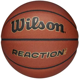 Wilson Reaction Pro Basketball, Braun/Gold, Gr. 5