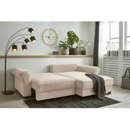 Uno Ecksofa Mikrofaser 2-Sitzer Beige