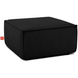 Konsimo Hocker Napi 83 x 45 x 83 cm Schwarz