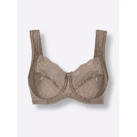 MISS MARY Damen, Gr. 80, Cup F, taupe, 79% Polyamid, 13% Elasthan, 8% Polyester, BHs Entlastungs-BH