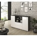 INOSIGN Sideboard »PARIS«, (1 St.), Moderne 140cm breite grifflose Kommode, vielseitig einsetzbar