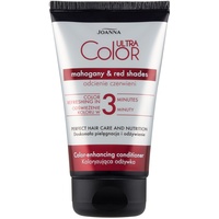 Joanna Ultra Color - Farbschutz-Spülung Conditioner für Mahagoni- und Kirsch-Rotes Natürliches und Gefärbtes Haar - Ammoniakfrei - Farbauffrischung und -intensivierung in 3 Minuten - 100 ml
