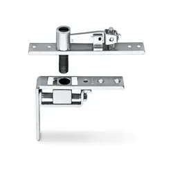 Zapfenband B,verstellbar,Pendeltür, silberfarbig,Ø Zapfen/Bolzen 43mm
