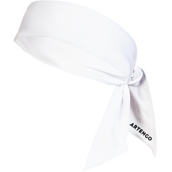 Stirnband Bandana Tennis weiss, weiß, EINHEITSGRÖSSE