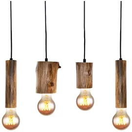 Nowa 4-flg. H 150 cm Holz schwarz vintage