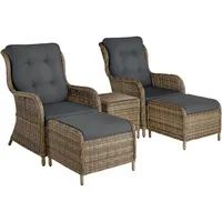 Tectake Benissa Set 5-tlg. Beige