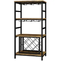 Vicco Weinregal Vela 50 x 35 x 100 cm Braun