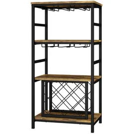 Vicco Weinregal Vela 50 x 35 x 100 cm Braun