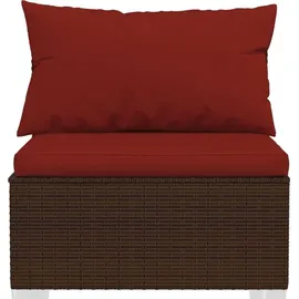 vidaXL Garten-Lounge-Set 12-tlg. braun