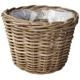 beck ag Rattan Übertopf Ø 29 x 20 cm Grau