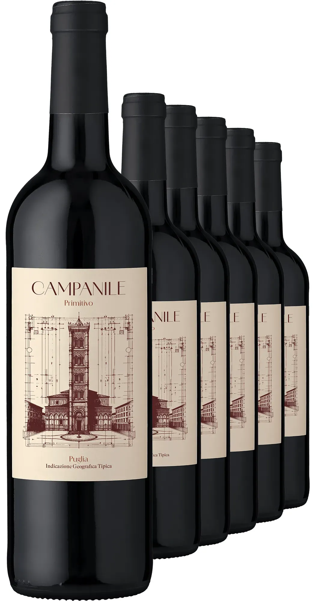 2023 Campanile Primitivo im 6er-Vorratspaket