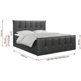 MKS Meble MKS Boxbett, Dunkelgrau - H3 - Dunkelgrau