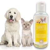 Tea Tree Shampoo Hundeshampoo mit Teebaumöl für Hunde Katzen 250ml I mildes Hunde Shampoo ph neutral I Pferdepflege Set glänzendes Fell I Katzenshampoo I für trockene & irritierte Haut I Fellpflege