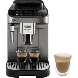 DELONGHI Magnifica Evo ECAM290.42.TB - 5 Kaffeespezialitäten, 6 Direktwahltasten, einfache Bedienung, Kaffeevollautomat Titan/Schwarz