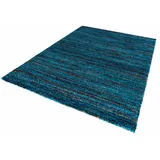 HANSE HOME Mint Rugs Chic Teppich Hochflor Wohnzimmer-Teppich Weich Flauschig Flokati Meliert für Kinderzimmer Schlafzimmer Küche Flur Blau 120x170 cm