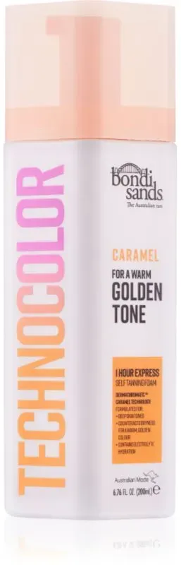 Bondi Sands Technocolor Caramel Selbstbräunungsschaum Farbton Warm Hydrated Glow 200 ml