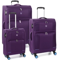 MODO BY RV RONCATO Set mit 3 Trolleys 4R Star 2.0 Purple, violett, 3er Set Softkoffer