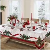 Elrene Villeroy & Boch Home Fashions Toy's Delight Weihnachts-Tischdecke, Weihnachts-Tischdekoration, 152,4 x 365,8 cm, länglich/rechteckig, Mehrfarbig