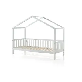 58 aufm Kessel Hausbett Kapua 90 x 200 cm Kiefer massiv weiß