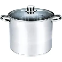 Michelino Edelstahl Kochtopf mit Glasdeckel 32 cm