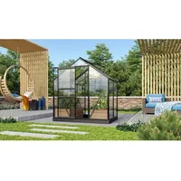 Vitavia Gewächshaus Venus 2500 Schwarz 2,5 m2 inkl. Fundament