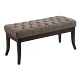 CLP Sitzbank Ramses Stoff antik-dunkel taupe/100 cm