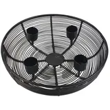 sesua Adventskranz Metallschale schwarz Ø 20,5 cm Tischdeko Weihnachten Advent schwarz