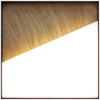 ECO-Light MEG 9490-Q WO LED-Wandleuchte LED fest eingebaut 5W LED Holz