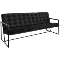 KAWOLA Polsterbank Arly Schwarz 173 x 80 x 77 cm