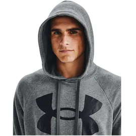 Under Armour Rival Fleece Big Logo Hoodie Herren 012 pitch gray light heather/black M