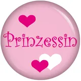 Button Prinzessin Zubehör Accessoires für Fasching Fasnet Fastnacht Karneval an Kostüm Mütze Kleid Anzug für Kinder und Erwachsene Dekoration Verkleidung - 37 mm