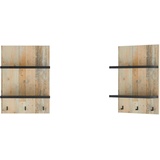 Home Affaire Wandregal »Sherwood«, Breite 60 cm, in modernem Holz Dekor, 28 mm starke Ablageböden,