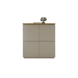 Höffner Sideboard - grau ¦ Maße (cm): B: 113 H: 123 T: 40.0