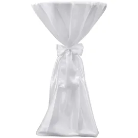 deluke Tischhusse 2er Set Weiß 70 x 70 cm