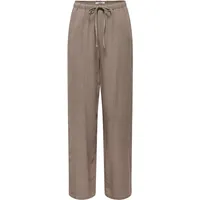 Only ONLSIESTA MW PULL-UP LINEN Chino Braun XS 32