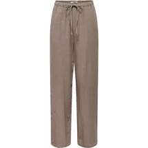 Only ONLSIESTA MW PULL-UP LINEN Chino Braun XS 32