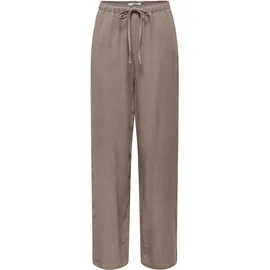Only ONLSIESTA MW PULL-UP LINEN Chino Braun XS 32