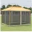 Outsunny Moskitonetz für 3x4 m Pavillon 4 Stück Schwarz 3,52 x 0,00 x 2,07 m