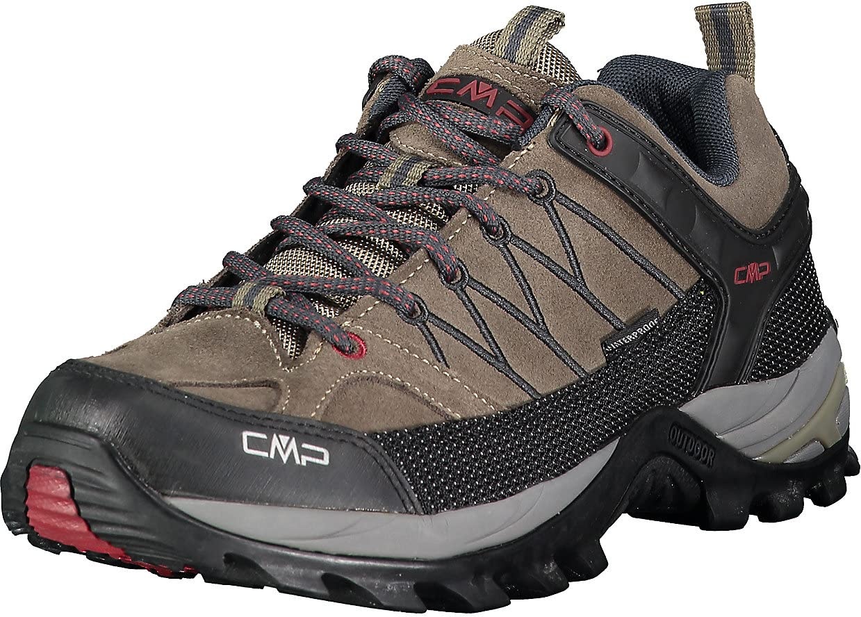 CMP Herren Rigel Low Shoes Wp Trekking-& Wanderhalbschuhe, Torba Antracite, 42 EU