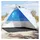 vidaXL Strandzelt Azurblau Quick Release Wasserdicht