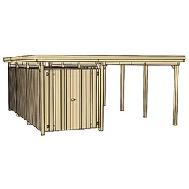 Weka Carport mit Geräteraum 607 Gr. 3 4,78 x 5,79 m kdi