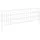 vidaXL Zaun-Set 95 x 30 cm Silber/Stahl