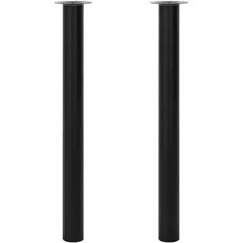 vidaXL Teleskopfuß Tischfuß Stützfuß 710 mm-1100 mm Schwarz