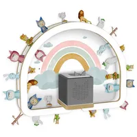 Holzura Kinderregal Tonie Regal Regenbogen mit magnetischem Rahmen für Toniefiguren bunt