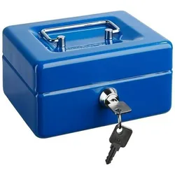 ALCO Geldkassette Stahlblech mit Schloss 250x170x90mm blau